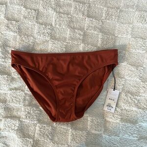 NWT Shade & Shore Swimsuit Bottoms - Rusty / Brown - Size Medium (8-10)